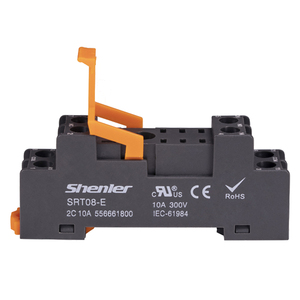 Shenler Tấm tiếp sức ổ cắm SRT08-E 10A bốn cặp tiếp xúc tiếp sức cơ sở 24VDC tiếp sức ổ cắm loại vít - Product Image 3