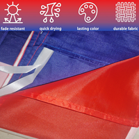 Drapeau français en polyester de qualité supérieure, 90x150cm, couleurs vives, résistant à la décoloration, drapeau national pour décoration intérieure et extérieure, événements sportifs
