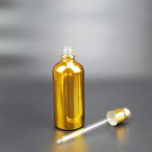 Bouteilles d'huile essentielle en verre plaqué or de haute qualité, de 5 ml à 100 ml, avec compte-gouttes, scellées, emballées dans un carton, pour usage oculaire - Product Image 6