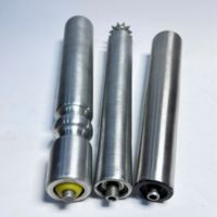 Nouveaux rouleaux de guidage en acier inoxydable galvanisé avec roues dentées en caoutchouc/acier pour lignes de production, personnalisables