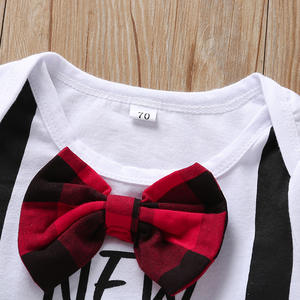 Vêtements pour enfants, combinaisons pour bébés garçons, style anglais, avec pantalon large, vente en gros - Product Image 3