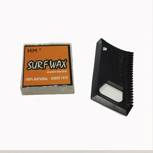 Kit de cire de surf Hm - Cire pour eaux froides, tropicales, chaudes et fraîches avec peigne à cire - 5 pièces en résine pour le surf en mer - Product Image 3