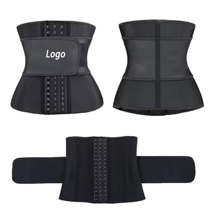 Ceinture de compression en latex pour femme, corset amincissant pour l'entraînement, gaine de contrôle du ventre pour la perte de poids, avec 9 baleines en acier - Product Image 1