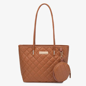Venta al por Mayor Directa de Fábrica, Bolsos de Mujer Sólidos, Bolsos de Hombro Casuales, Bolsos Tote de Cuero Suave a la Moda - Product Image 3