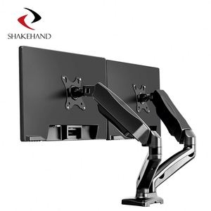 Full Motion Gas Spring <b>Desk</b> Clamp Aluminum Dual LCD Monitor and <b>Desk</b> Laptop <b>Computer</b> Monitor <b>Stand</b>, Laptop and Monitor Arm - Product Image 1