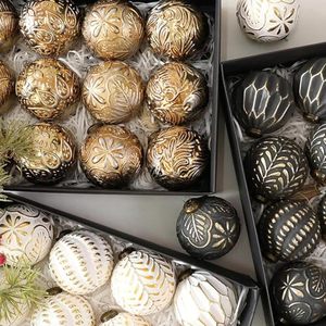 Ornements suspendus de style ferme vintage, boules de Noël rustiques, décorations pour arbre de Noël, 12 pièces de boules de Noël - Product Image 3