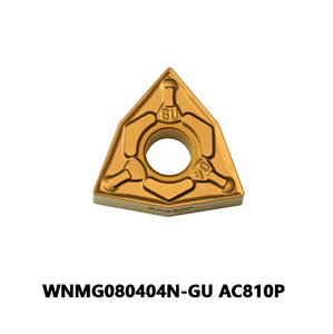 WNMG080404N-GU AC810P כלי חיתוך משולש שלילי לעיבוד מתכת רציף, כלי חיתוך משולש שלילי - Product Image 3