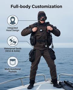 Trajes de <span class=keywords><strong>Buceo</strong></span> con Capa Exterior de Kevlar de Cobertura Total, Personalización ODM y OEM, para <span class=keywords><strong>Buceo</strong></span> de Rescate y <span class=keywords><strong>Buceo</strong></span> Técnico - Product Image 3