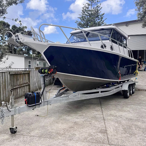 Barca da Pesca in Alluminio con Cabina Chiusa <span class=keywords><strong>a</strong></span> V Profondo, Imbarcazione Veloce per il Tempo Libero, Yacht in Alluminio da 9 Metri, Nave Sportiva per il Piacere - Product Image 5