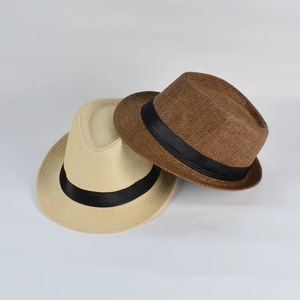 Sombrero de Pescador HT-2199 de Paja para Playa, Ala Estrecha, Protección Solar, Estilo Fedora, para Verano - Product Image 2