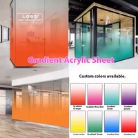 Symphony arc-en-ciel acrylique conseil coloré pour plexiglas pour présentoirs éblouissant PMMA plastique découpe Laser gravure