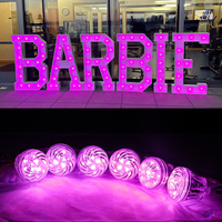 Haute qualité 60mm 18leds Cabochon Pixel lumière numérique Amusement LED lettre lumière plaque RVB 360 Pixel lumière