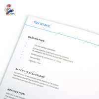 Service d'impression de brochures personnalisées à piqûre à cheval de qualité supérieure, rapport annuel de l'entreprise, rapport mensuel, estampage à chaud