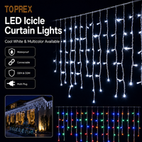 Guirlande lumineuse LED extérieure étanche connectable blanc froid multicolore pour la décoration des avant-toits, Noël, mariages et fêtes en Australie