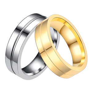 Anello Nuziale in Tungsteno Stile Monogroove Color Oro e Argento per Uomo, Gioielleria Fine - Product Image 4