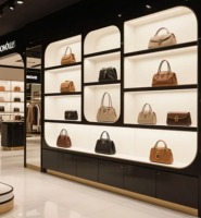 Présentoir de sacs et de chaussures Vitrine de sac fantaisie Cintre pour mettre en valeur un sac dans un magasin