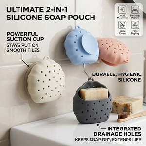 Support de douche en silicone avec <span class=keywords><strong>ventouse</strong></span> pour bombes de bain longue durée, <span class=keywords><strong>porte</strong></span>-<span class=keywords><strong>savon</strong></span> et diffuseur d'aromathérapie - Product Image 1