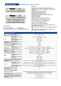 MEL9720 150V 240A 6000W carga electrónica DC programable viene estándar con RS232 y RS485 - Product Image 3