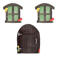 Offres Spéciales : Maison de Fée/Gnome en Résine Peinte à la Main, Décoration de Jardin pour Noël, Personnalisable (Couleur/Taille)