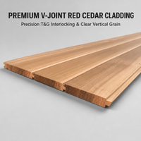 Pelapis Kayu Cedar Merah Barat Tahan Cuaca