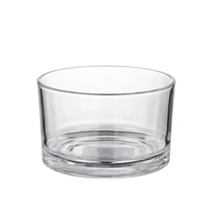 Envase de Vidrio Transparente Grueso de Primera Calidad, Resistente al Calor, para Velas, 80 mm de Altura, para Velas de 3 Mechas, para Navidad, Pascua, Día de San Valentín - Product Image 1