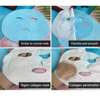 Masque de collagène fondant soluble dans l'eau Proyons CEG15-MOK1 pour soins de beauté, patch liftant au collagène, masque facial sec, produit de soin de la peau
