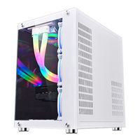 Lovingcool 2024 Hot Selling Gaming PC Case OEM ATX Computer Desktop Cases Tempering Glass Computer Cases & Towers With RGB Fan