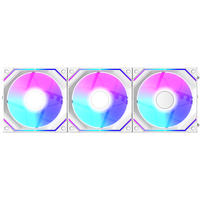 Ventilador de PC Inalámbrico AntarcChill para Juegos, 120 mm, ARGB, 3 Piezas, Kit de Refrigeración por Agua para CPU con Gabinete para Caja de Ordenador