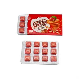 休闲食品泡罩包装方形水果味口香糖出售