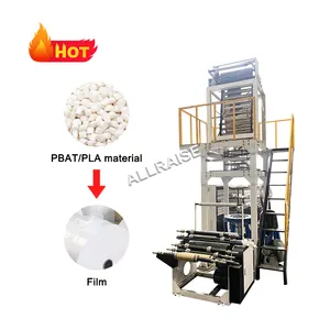 High Speed Mono Layer PBAT/PLA Plastic Extruder Shrink Film blowing Machine Price for shopping bags
