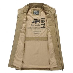 Nuevo <span class=keywords><strong>Chaleco</strong></span> Multifuncional de Algodón para <span class=keywords><strong>Hombre</strong></span>, Primavera-Otoño, con Múltiples Bolsillos, <span class=keywords><strong>Chaleco</strong></span> sin Mangas, Chaqueta sin Mangas, Ropa Urbana de Trabajo - Product Image 3