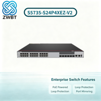 HW S5735-S24P4XEZ-V2 1000Mbps 30-Port Ethernet-Switch mit VLAN QoS SNMP Unterstützung - Auf Lager