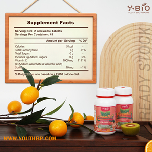 วิตามินซีแบบเม็ดเคี้ยวสำหรับผู้ใหญ่ ขายส่งจากโรงงานโดยตรง บรรเทาภูมิคุ้มกัน 90 เม็ด  จำหน่ายจำนวนมาก MOQ ต่ำ - Product Image 6