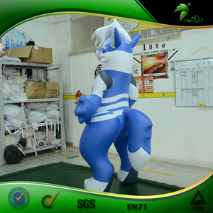 Mascota inflable de lobo de dibujos animados, juguete de decoración inflable, personalizado, para fiestas y vacaciones - Product Image 5