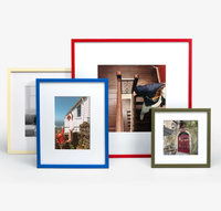 Cadres photo solides A4 certifiés BSCI en plusieurs couleurs, décoration murale pour la maison, cadeaux