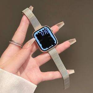 Correas de pulsera de reloj de acero inoxidable para <span class=keywords><strong>Apple</strong></span> <span class=keywords><strong>Watch</strong></span> Bands 46mm 42mm 44mm 49mm 45mm 41mm para Iwatch Series 9 <span class=keywords><strong>SE</strong></span> 7 8 Ultra 2 - Product Image 3