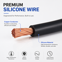 Câble de batterie flexible 10 mm² en cuivre et silicone pour véhicule à énergie nouvelle, résistant à la chaleur, câble électrique