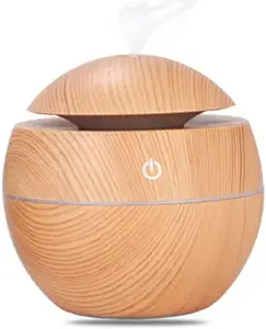 Free Sample hot seller wood grain humificador ultrasonic air humidifier led mini humidifier aromatherapy humidifiers for home