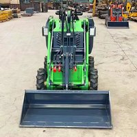 Automatischer Schaufelplanierer DET-450 Mini-Benzin-Raupenlader Kompakter Mini-Radlader für den privaten Hof und Erdbewegungsarbeiten