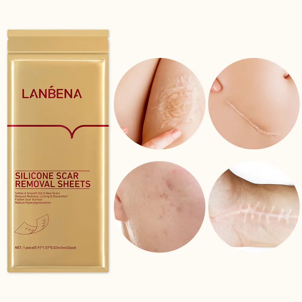 LANBENA silicone scar removal sheets 1pc hydrating softening waterproof breathable reusable elastic scars removing mask