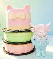 Filamen Printer 3D PLA Matte Rainbow Diameter 1.75mm 1kg Akurasi Dimensi 0.002mm Ketahanan Lebih Kuat Gulungan Rapi