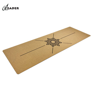 <span class=keywords><strong>Athleta</strong></span> miglior biodegradabile eco-friendly sughero Yoga opaco con linee di allineamento sostenibile personalizzato Private Label stuoie - Product Image 2