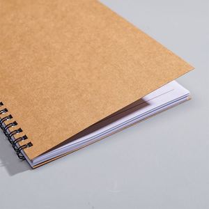 Custom Logo Print Kraft Paper With Printed Spiral Cover Coil A5 Cheap Promotion Notebook - Product Image 6