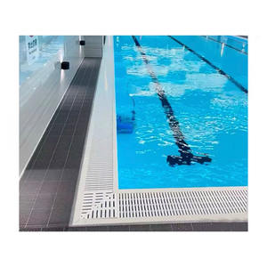 Grilles de drainage de piscine en PVC à trois trous, type antidérapant, équipement pour adultes, grilles de piscine, grille de trop-plein en plastique - Product Image 6