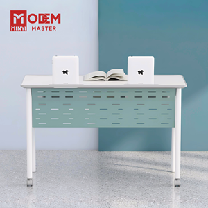 Escritorio Doble Modular MINYI BRUNO de MDF con Sillas, Diseño Moderno, Gran Venta para Dos Personas, Ideal para Escuela Secundaria y Universidad - Product Image 1