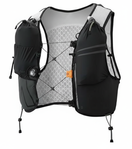 Gilet d'hydratation léger pour la course à pied avec dos en maille respirante et deux poches pour bouteilles d'eau, idéal pour la course sur sentier, la randonnée et les sports de plein air - Product Image 3