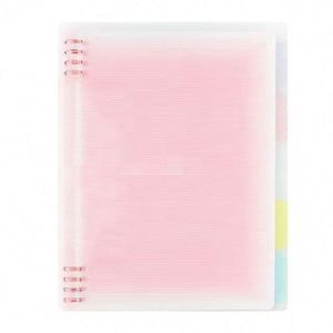 Colorful PVC PP Waterproof A6 A5 A4 Spiral Binding School <b>Planners</b> Journal <b>Notebook</b> for Loose Leaf Sheets - Product Image 1