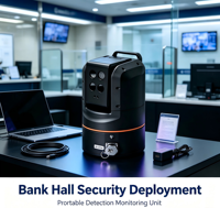 Compact binnenbeveiligings-scanapparaat met afstandsbediening en privacybeschermingsdetector voor hotels en kantoren
