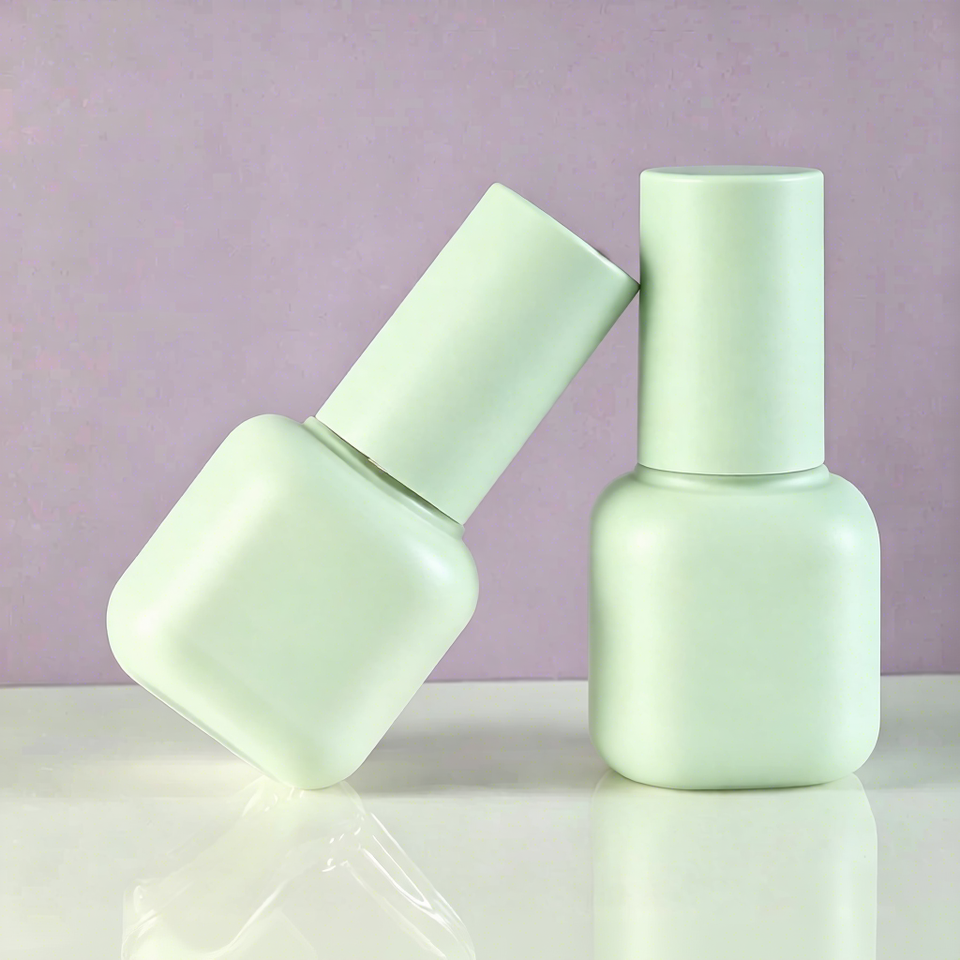 Empty Containers Color In 30ml Square Glass Cosmetic Bottle Transparent Pump-Top Empty Container ...