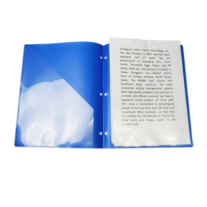 Lot de 10 classeurs à 3 anneaux en plastique format lettre, <span class=keywords><strong>avec</strong></span> 2 pochettes, logo personnalisé, vente en gros à prix réduit - Product Image 1